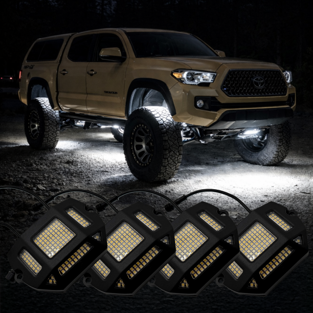 Lighting Trendz Single Color White LED Rock Light Kit - Custom main image